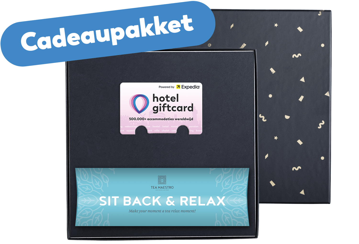 Cadeaupakket Dutch Tea Maestro ’Sit Back & Relax' (20 gr)